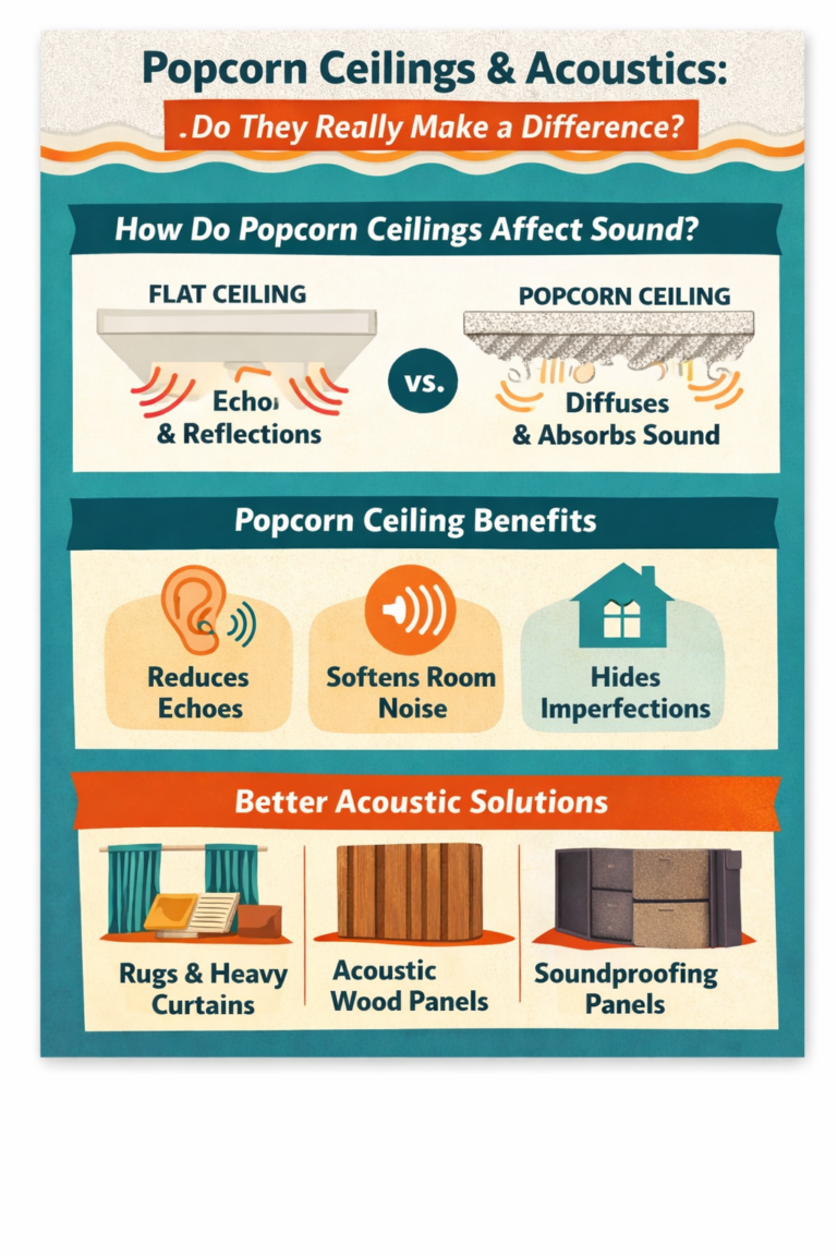 Popcorn Ceilings and Acoustics: Do They Really Make a Difference?
